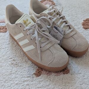 Adidas Beige Suede Sneakers